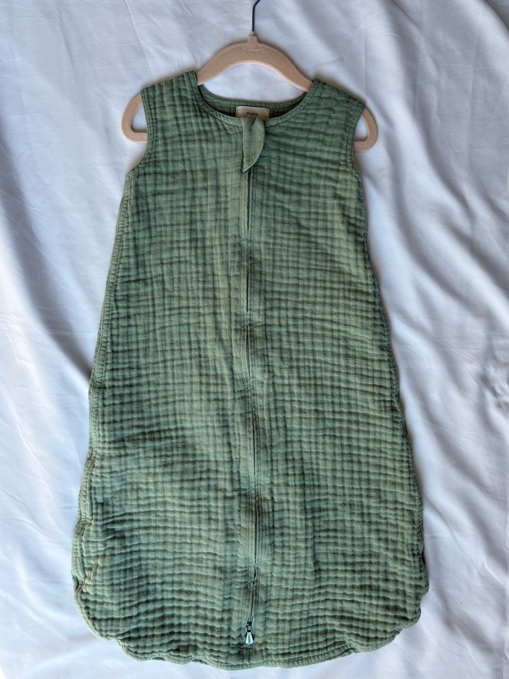 Kids Muslin Sleep Sack - Sage Green